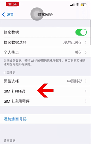 罗江苹果14维修网分享如何给iPhone14的SIM卡设置密码 