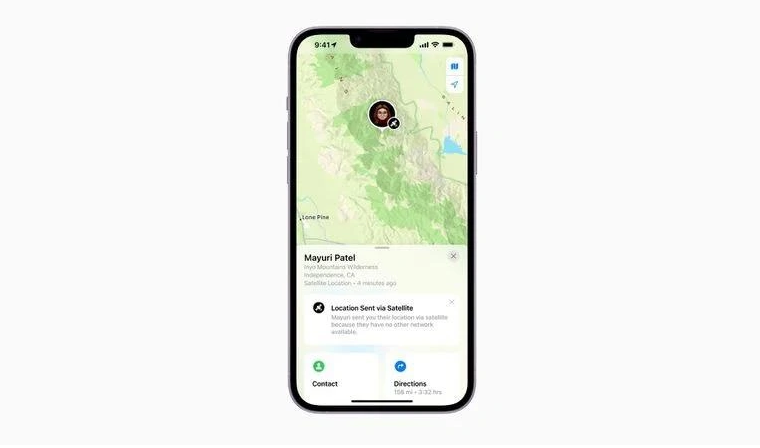 罗江苹果14维修分享iPhone14系列中 FindMy功能通过卫星分享位置方法教程 